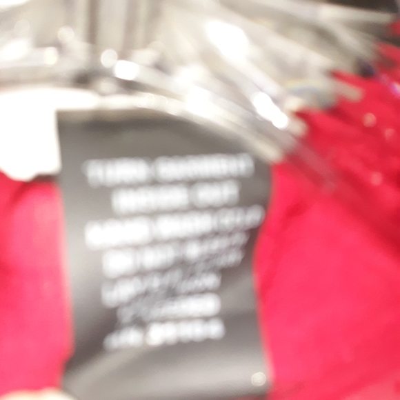 Ladies Red Sheer Blouse Medium - Picture 6 of 8